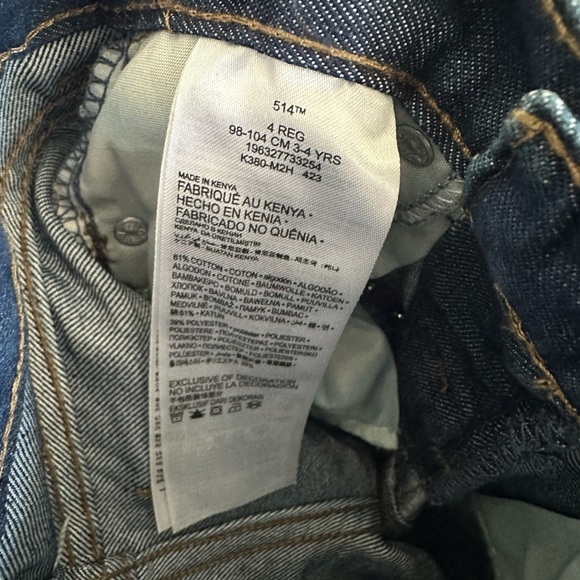 Levi’s 514 Straight Jeans Size 4 REG
Classic Cool for Your Little Trendsetter! - Picture 5 of 5